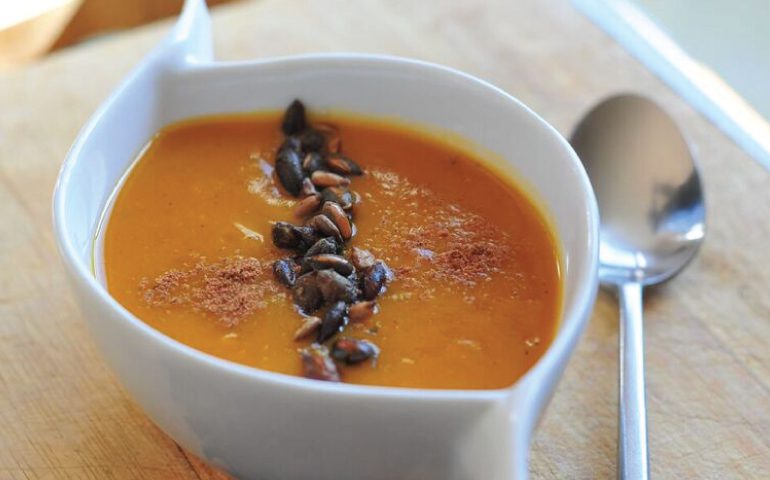 Winter is Coming Honey, Orange, Curry and Squash Vegan Soup