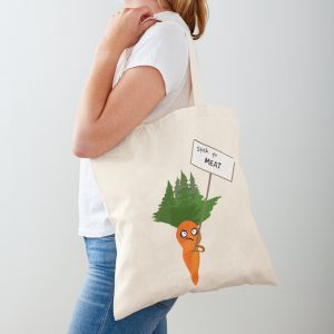 CARROT PROTESTING STICK TO MEAT TOTE BAG